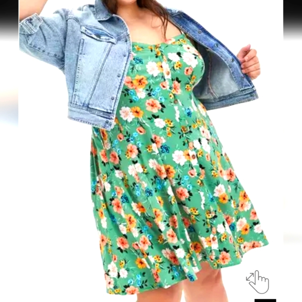 Torrid Challis Fit&Flare Sundress 3X - Picture 4 of 11